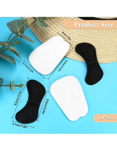 6 Pares Almohadillas para Talón y Lengua FWUNYVN - Comodidad para Zapatos