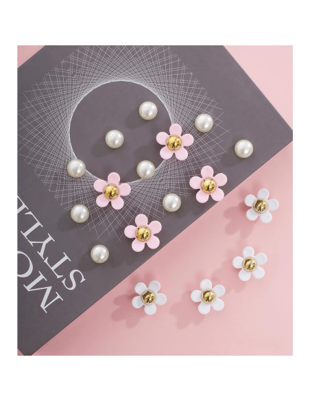 Encantos de Zapatos Brillantes Jyrmstore - Flores y Perlas Encantos de Zapatos Brillantes Jyrmstore - Flores y Perlas