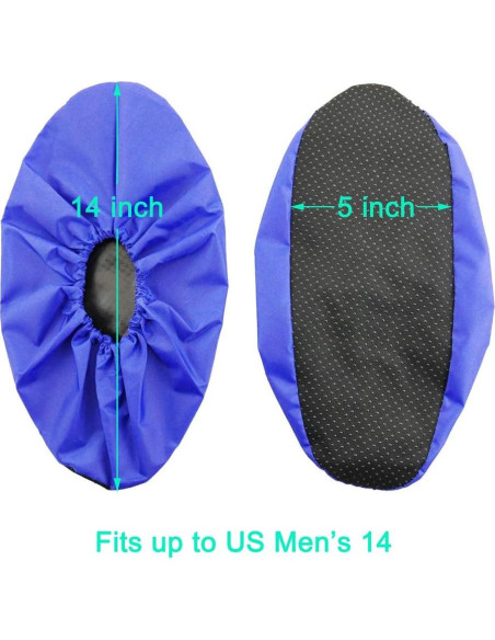 Cubiertas Reutilizables para Zapatos LINKEASE - 5 Pares Extra Grande Azul Cubiertas Reutilizables para Zapatos LINKEASE - 5 Pares Extra Grande Azul