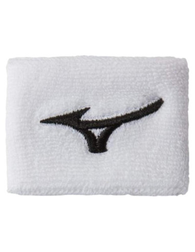 Muñequera Unisex Mizuno 2" Blanca - Lavable a Máquina