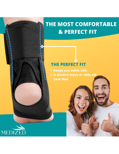 Soporte para Tobillo MEDIZED Ajustable para Correr y Baloncesto