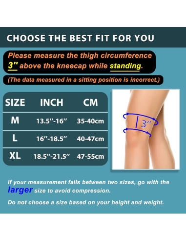 Faja de Compresión para Rodilla i BRACE - Soporte Ajustable Grande