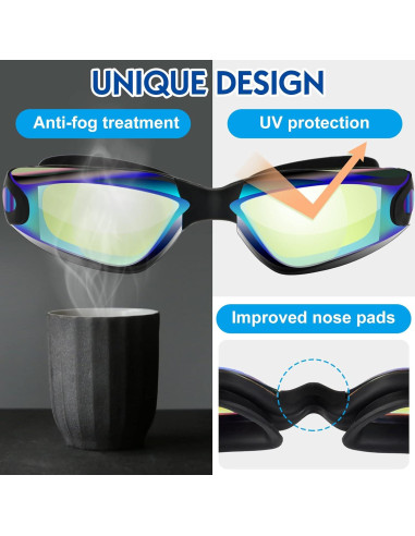 Gafas de natación Flutesan 12 Pack con antiempañante y tapones
