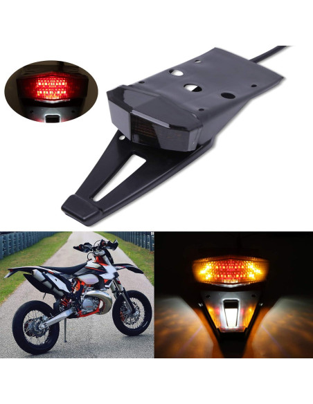 Luz Trasera LED de Freno Opciones Ricas Humo para Motocicletas Luz Trasera LED de Freno Opciones Ricas Humo para Motocicletas