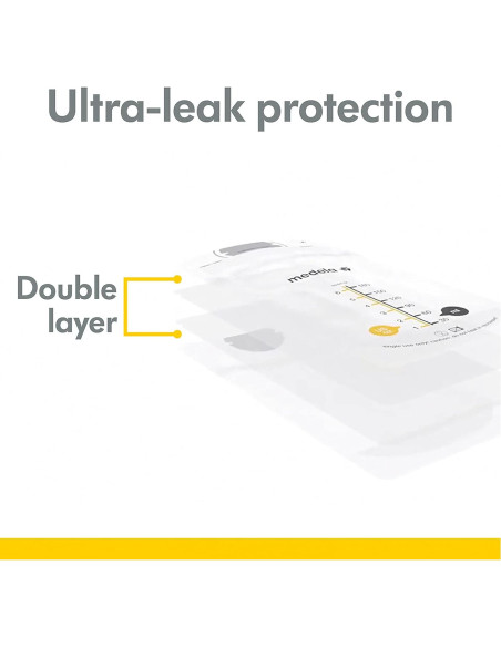 Bolsas de Almacenamiento de Leche Materna Medela 100 Unidades + 2 Protectores de Pezón 16mm Bolsas de Almacenamiento de Leche Materna Medela 100 Unidades + 2 Protectores de Pezón 16mm