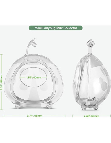 Recolector de Leche Materna Haakaa Ladybug 70.87ml Silicona