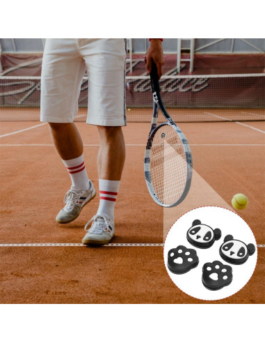 Amortiguadores de Raquetas de Tenis Lwuey Panda 4PCS Silicona