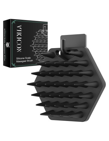 Masajeador de Cuero Cabelludo VIKICON - Silicona Suave 8.7cm
