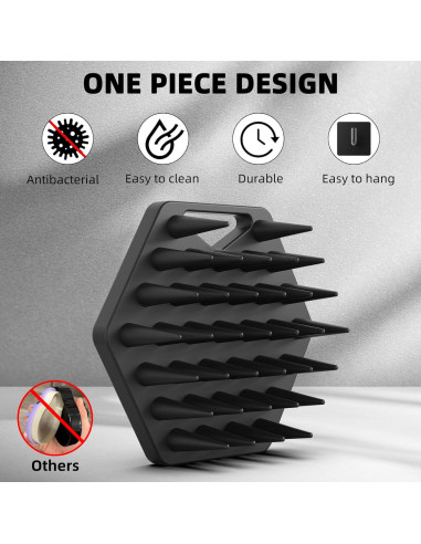 Masajeador de Cuero Cabelludo VIKICON - Silicona Suave 8.7cm