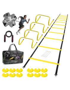 Set de Entrenamiento de Agilidad ENDIESS - Escalera 6.1m, Vallas, Conos