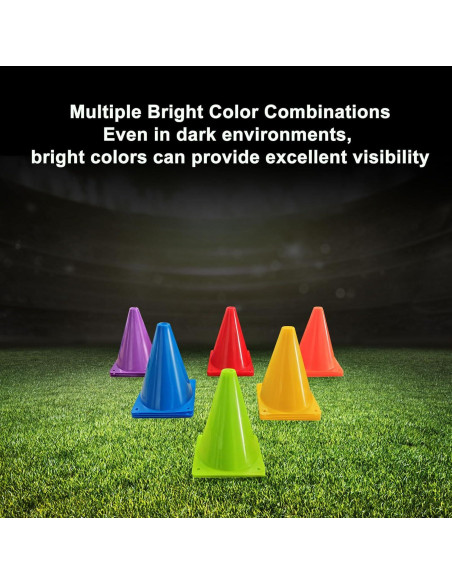 Conos de Fútbol Powerfeng 24 Paquete 18 cm Multicolor Conos de Fútbol Powerfeng 24 Paquete 18 cm Multicolor