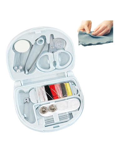 Kit de Costura Básico HODASHI con 6 Bobinas y Estuche Plegable