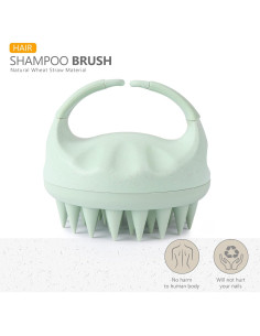 Cepillo Masajeador Sndyi para Cuero Cabelludo Verde 2