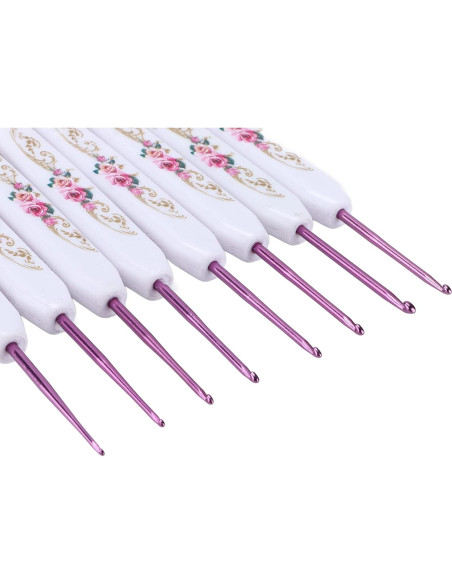 Set de Agujas de Ganchillo Ergonómicas Kuuleyn 16 Piezas Rosa Set de Agujas de Ganchillo Ergonómicas Kuuleyn 16 Piezas Rosa