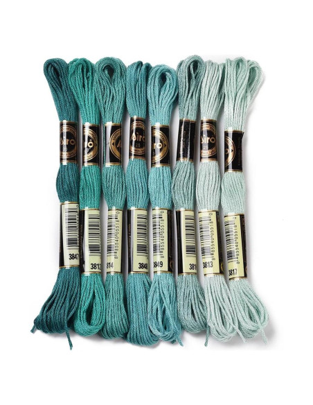 Hilo de Bordado de Poliester CABODYALS 8 Colores 8.75m Hilo de Bordado de Poliester CABODYALS 8 Colores 8.75m