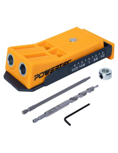 Kit Jig Agujero de Bolsillo POWERTEC 72248 con Broca y Accesorios