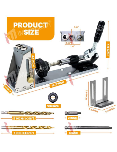 Kit Plantilla Agujeros en Ángulo Bizslink - Acero y Aluminio