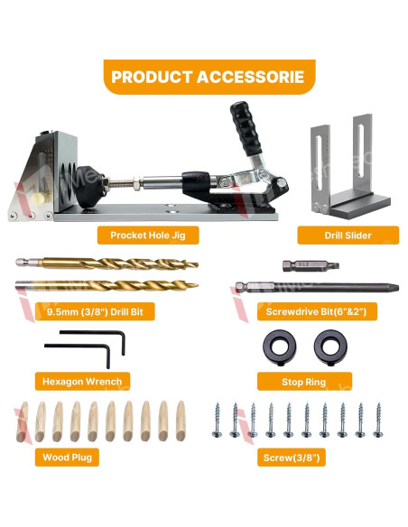 Kit Plantilla Agujeros en Ángulo Bizslink - Acero y Aluminio Kit Plantilla Agujeros en Ángulo Bizslink - Acero y Aluminio
