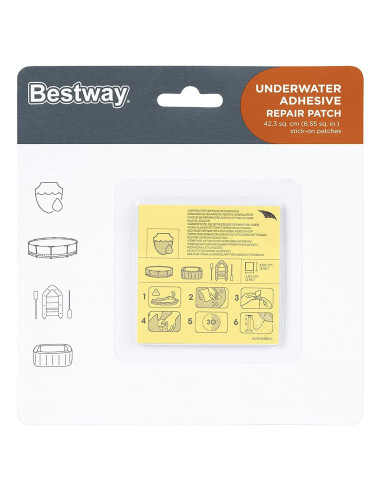 Parche de Reparación Adhesivo Bestway 10 Piezas para Piscina