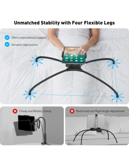 Soporte Ajustable para Tableta AboveTEK 360 - Compatible 4.7" a 15.6" Soporte Ajustable para Tableta AboveTEK 360 - Compatible 4.7" a 15.6"