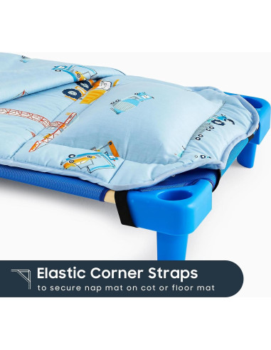 Esterilla de Siesta Algodón Despertar en Nube Azul 132x56 cm