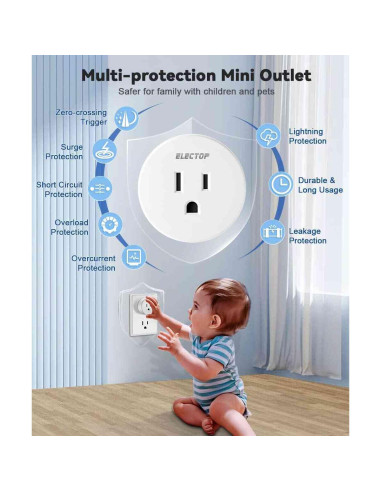 Enchufe de Control Remoto ELECTOP H-012 15A 1500W Inalámbrico