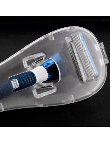 Funda Dura Portátil QSHAVE para Afeitar de Viaje 16.5x6.4cm