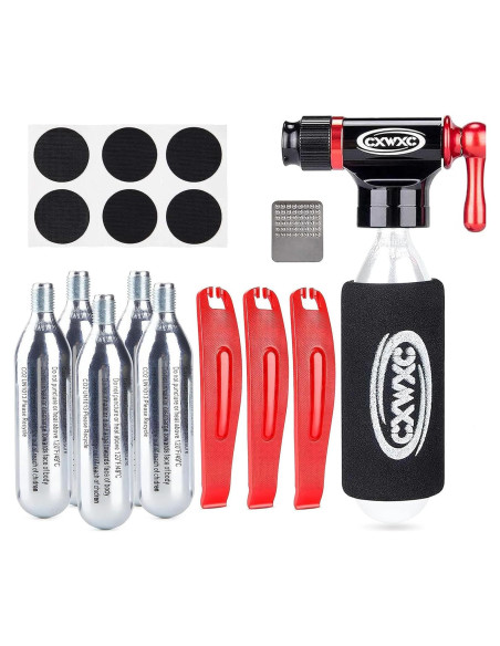 Kit Inflador CO2 Kadacha 5 Cartuchos 16g Válvulas Presta/Schrader Kit Inflador CO2 Kadacha 5 Cartuchos 16g Válvulas Presta/Schrader