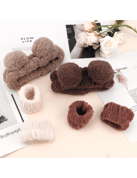 Conjunto de Diadema y Pulseras de Spa Atoden - Oso Marrón Conjunto de Diadema y Pulseras de Spa Atoden - Oso Marrón