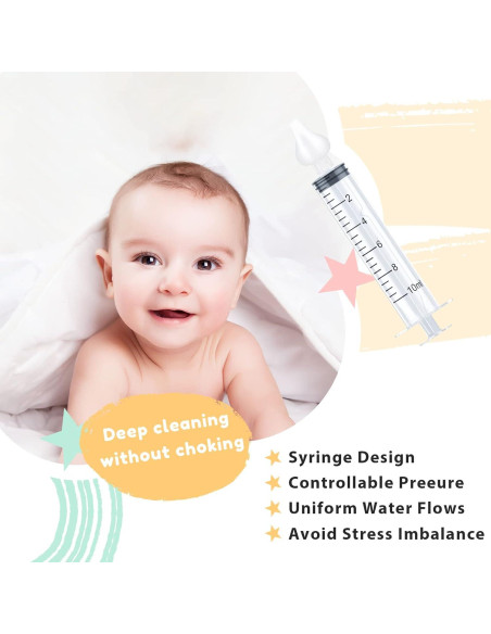Irrigador Nasal para Bebé 10ml Aufisi con Puntas de Silicona Irrigador Nasal para Bebé 10ml Aufisi con Puntas de Silicona