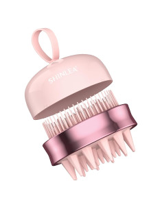 Masajeador de cuero cabelludo SHINLEA 2 en 1 Rosa