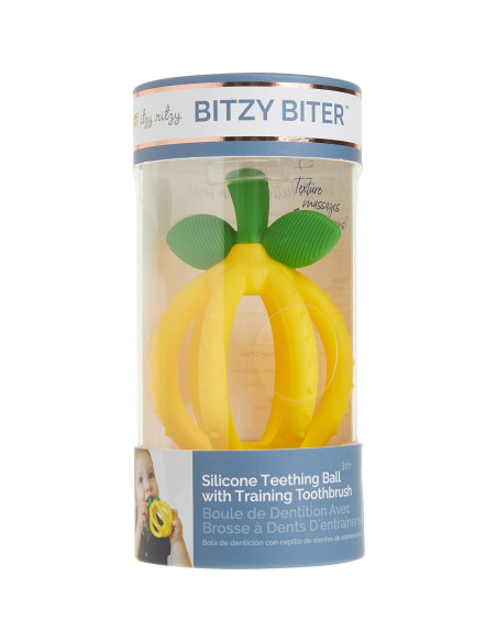 Pelota de Dentición Itzy Ritzy Limón - Silicona Libre de BPA Pelota de Dentición Itzy Ritzy Limón - Silicona Libre de BPA