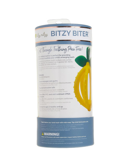 Pelota de Dentición Itzy Ritzy Limón - Silicona Libre de BPA Pelota de Dentición Itzy Ritzy Limón - Silicona Libre de BPA