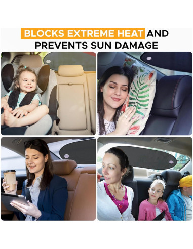 Sombra Solar EcoNour para Ventana Trasera de Coche 76.2x38.1cm