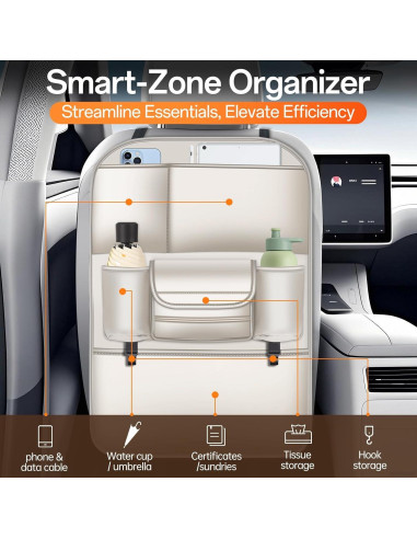 Organizador de Asiento Trasero DGXWLLW para Tesla - 6 Bolsillos