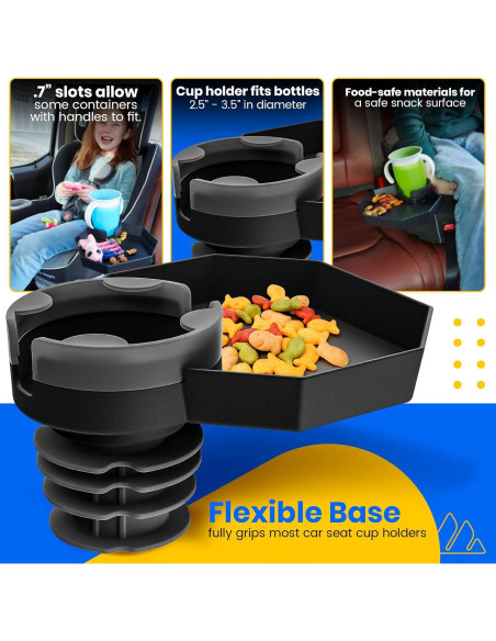 Bandeja de Viaje para Niños Integral T40 - Portavasos y Snacks Bandeja de Viaje para Niños Integral T40 - Portavasos y Snacks