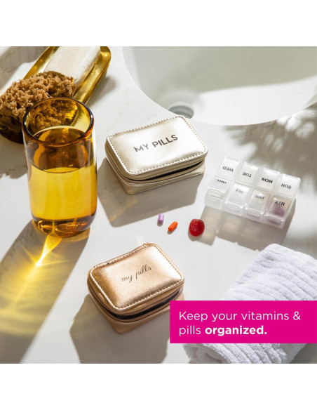 Estuche Organizador de Pastillas Miamica con Cierre 8 Días Estuche Organizador de Pastillas Miamica con Cierre 8 Días