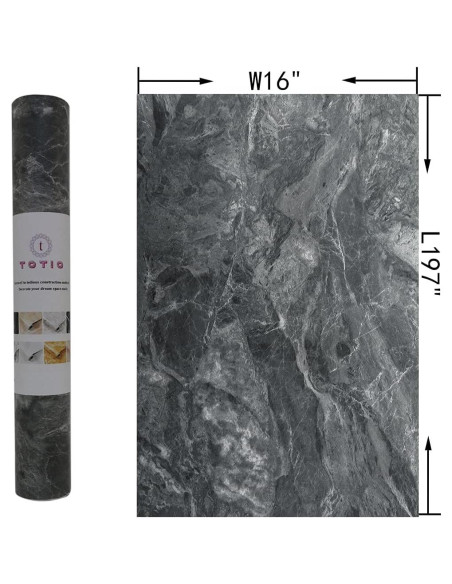 Papel Contacto Autoadhesivo TOTIO Mármol Gris 40x500 cm Mate Papel Contacto Autoadhesivo TOTIO Mármol Gris 40x500 cm Mate