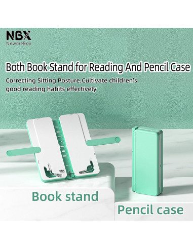 Soporte de Libro Plegable NBX NewmeBox Verde Ajustable
