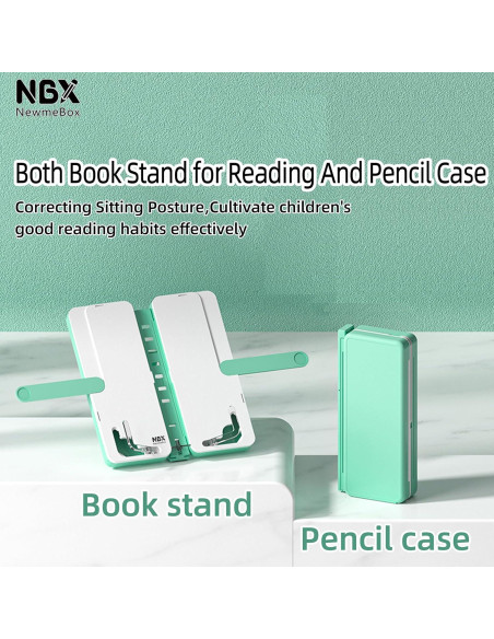 Soporte de Libro Plegable NBX NewmeBox Verde Ajustable Soporte de Libro Plegable NBX NewmeBox Verde Ajustable