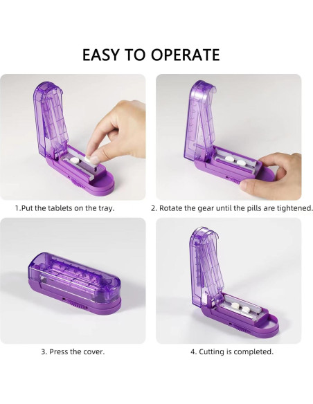 Cortador de Pastillas KIRIYUUKI Ajustable con Protección - Púrpura Cortador de Pastillas KIRIYUUKI Ajustable con Protección - Púrpura