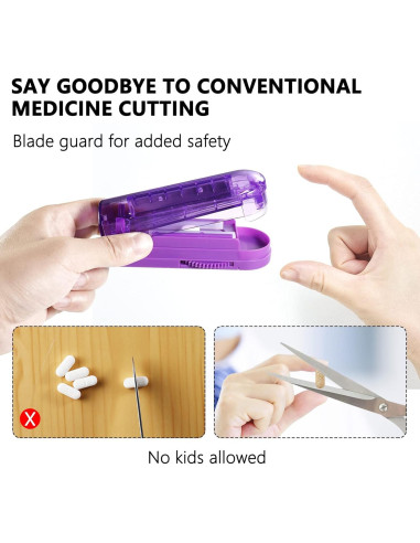 Cortador de Pastillas KIRIYUUKI Ajustable con Protección - Púrpura