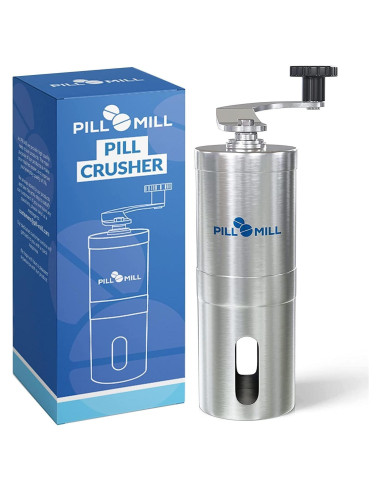 Triturador de Pastillas Pill Mill - Molinillo Manual de Acero Inoxidable