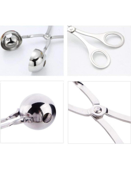 Cucharas para Albóndigas Antiadherentes WedFeir 3.5 y 4.5 cm Cucharas para Albóndigas Antiadherentes WedFeir 3.5 y 4.5 cm