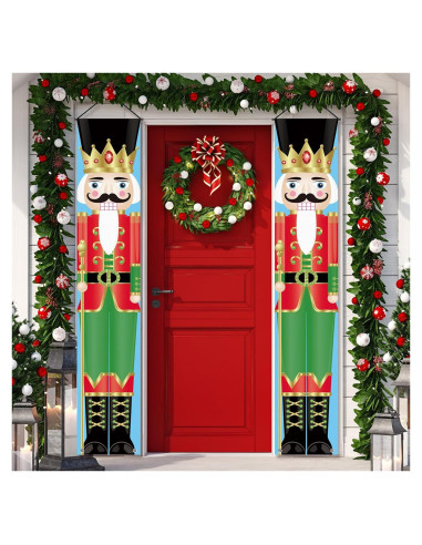 Colgante de puerta Cascanueces FARONZE 30x182 cm Navidad