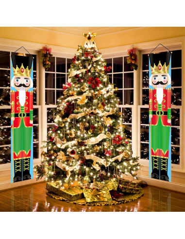 Colgante de puerta Cascanueces FARONZE 30x182 cm Navidad