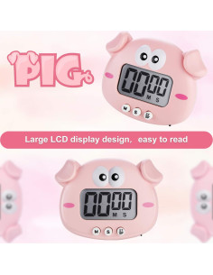 Temporizadores Digitales de Cocina Weewooday - 2 Piezas Animales 2