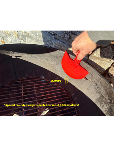 Raspador de Parrilla LavaLock Smok-n-Scrape Rojo 23.5x15.2cm