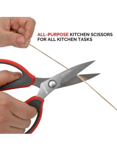 Tijeras de cocina COOCLAN de acero inoxidable con mango antideslizante