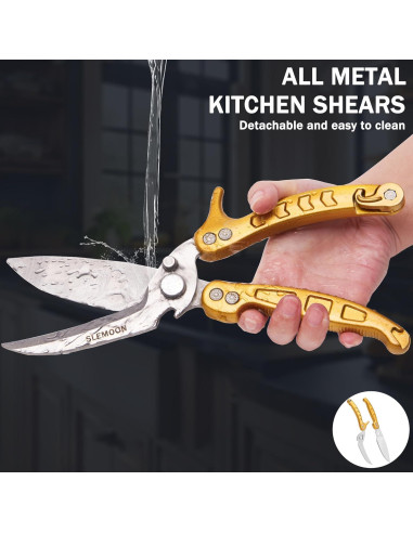 Tijeras de Cocina SLEMOON de Acero Inoxidable para Aves